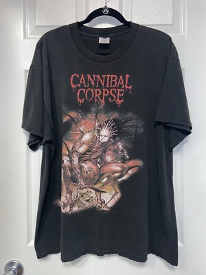 Cannibal Corpse 2001 Spring Neckbreak Tour! Vintage Men's Concert