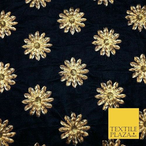 NAVY BLUE Embellished Antique Sequin 