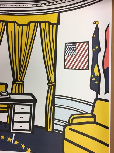 Oval Office by Roy Lichtenstein Original 1994 Serigraph Print Poster 26.5x25.25 - Picture 9 of 9