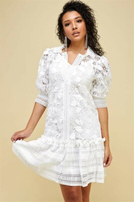 Ma Cherie Flower Lace Short Dress | eBay