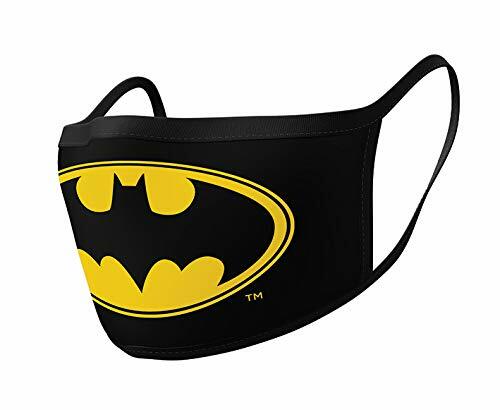 DC BATMAN LOGO 2 X FACE MASK TRIPLE LAYER & WASHABLE BRAND NEW