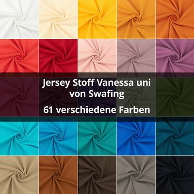 Jersey Stoff Vanessa von Swafing Uni-Farben, Einfarbig,  (Meterware ab 0,50m)