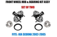 Front Wheel Hubs, Bearings & Seals Kit Assy For Kia Sedona 2002-2005 SET OF TWO