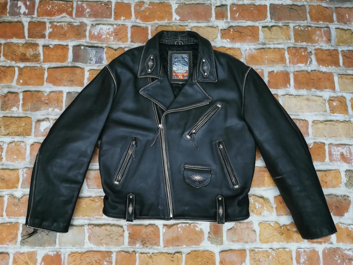 Diesel Vintage USA Biker Leather Jacket Masterpiece Black Diesel Vintage USA Biker Leather Jacket Masterpiece Black