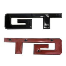 1X Rear Trunk DeckLid GTEmblems Badges 3D Nameplate Replacement Gloss Black