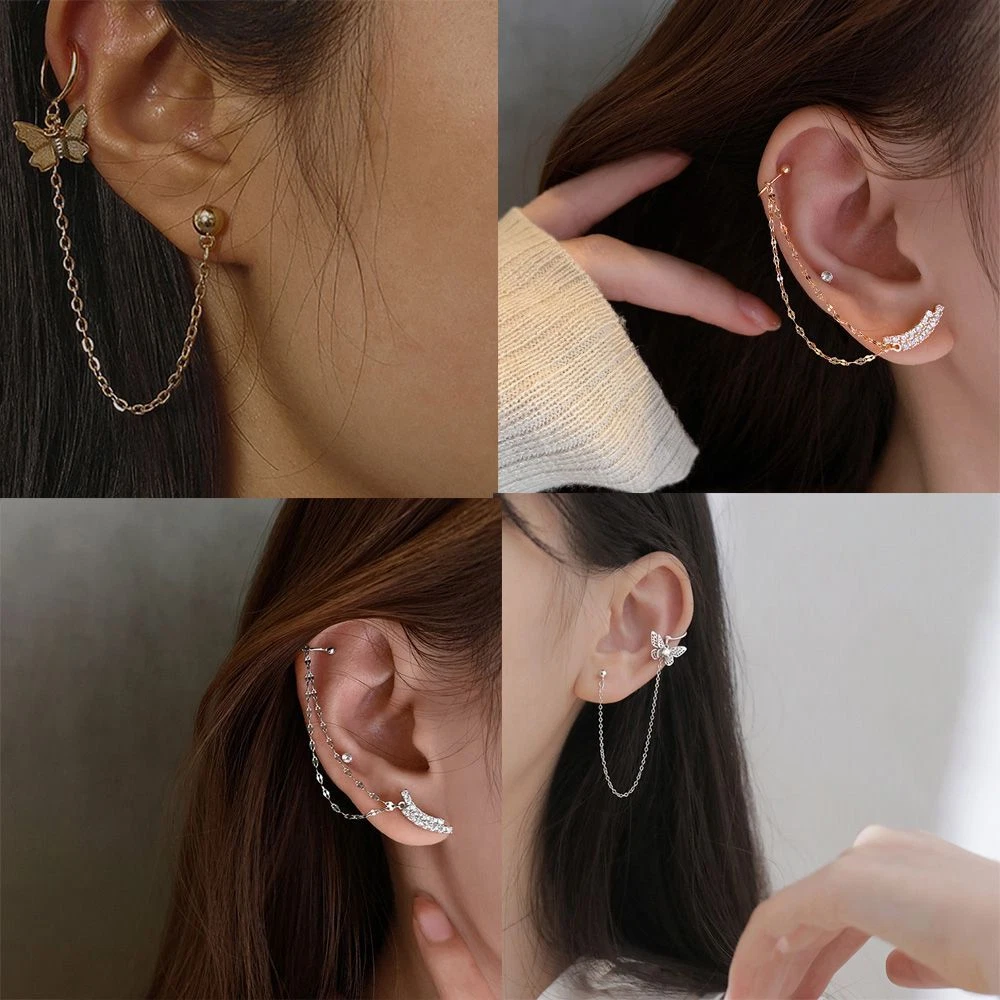 Long ear cuff sale earrings