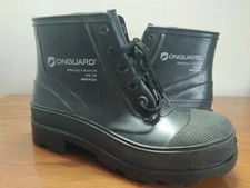 ONGUARD Steel Toe 6" Black Rubber Work Boots Women's 7