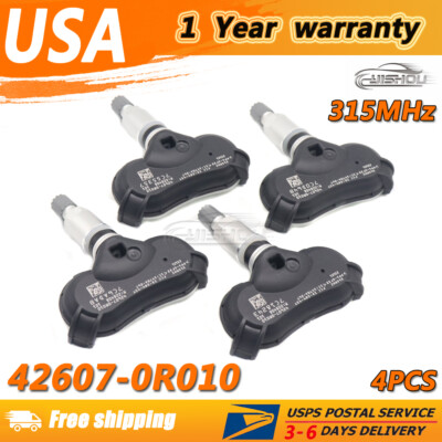 4PCS 42607-0R010 Tire Pressure Monitor Sensor TPMS for Toyota Highlander RAV4 US