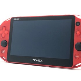 SONY PS Vita PCH-2000 Slim Metallic Red Wi-Fi FW:3.65 w/ Charger "Excellent+"