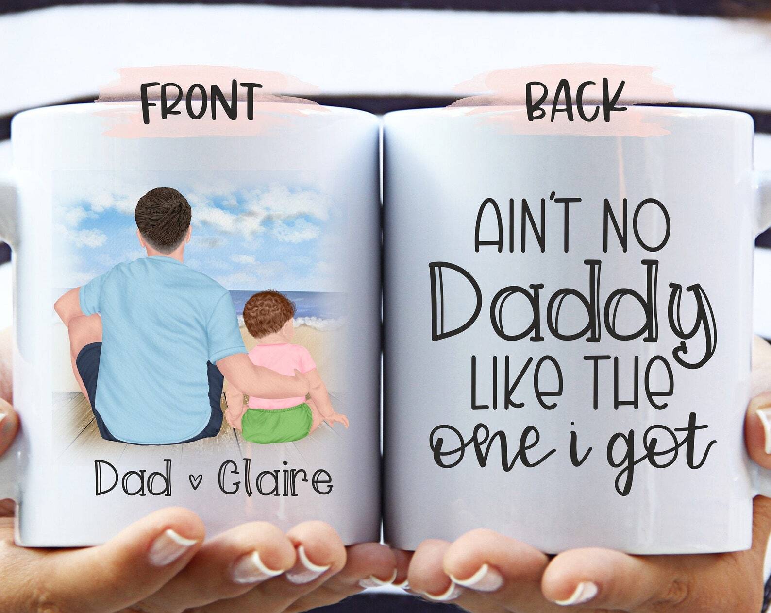 Best Dad Mug Custom Daddy Gifts New Dad Appreciation Toddler Dad Mug First Time