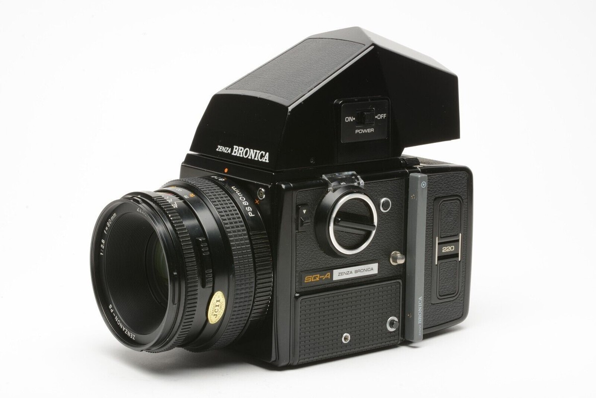 Zenza Bronica SQ-A w/80mm F2.8, AE Prism Finder, 220 Back