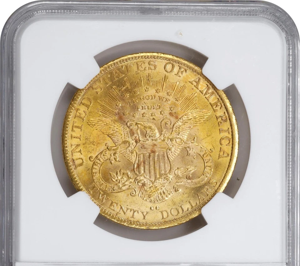 Liberty Double Eagle 1890-CC tipo 3 $20 NGC MS62. Población PCGS: 21; 7 finos... Foto 4 de 4