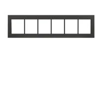 Transom Windows 60" x 12", BLK, G7 DP66 Florida Approved Home Window Double Pane