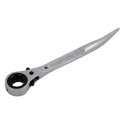 PROFESSIONAL TOOL INDUSTRIES Ratchet Podger Spanner 19mm and 21mm Short Thin Tail Flat