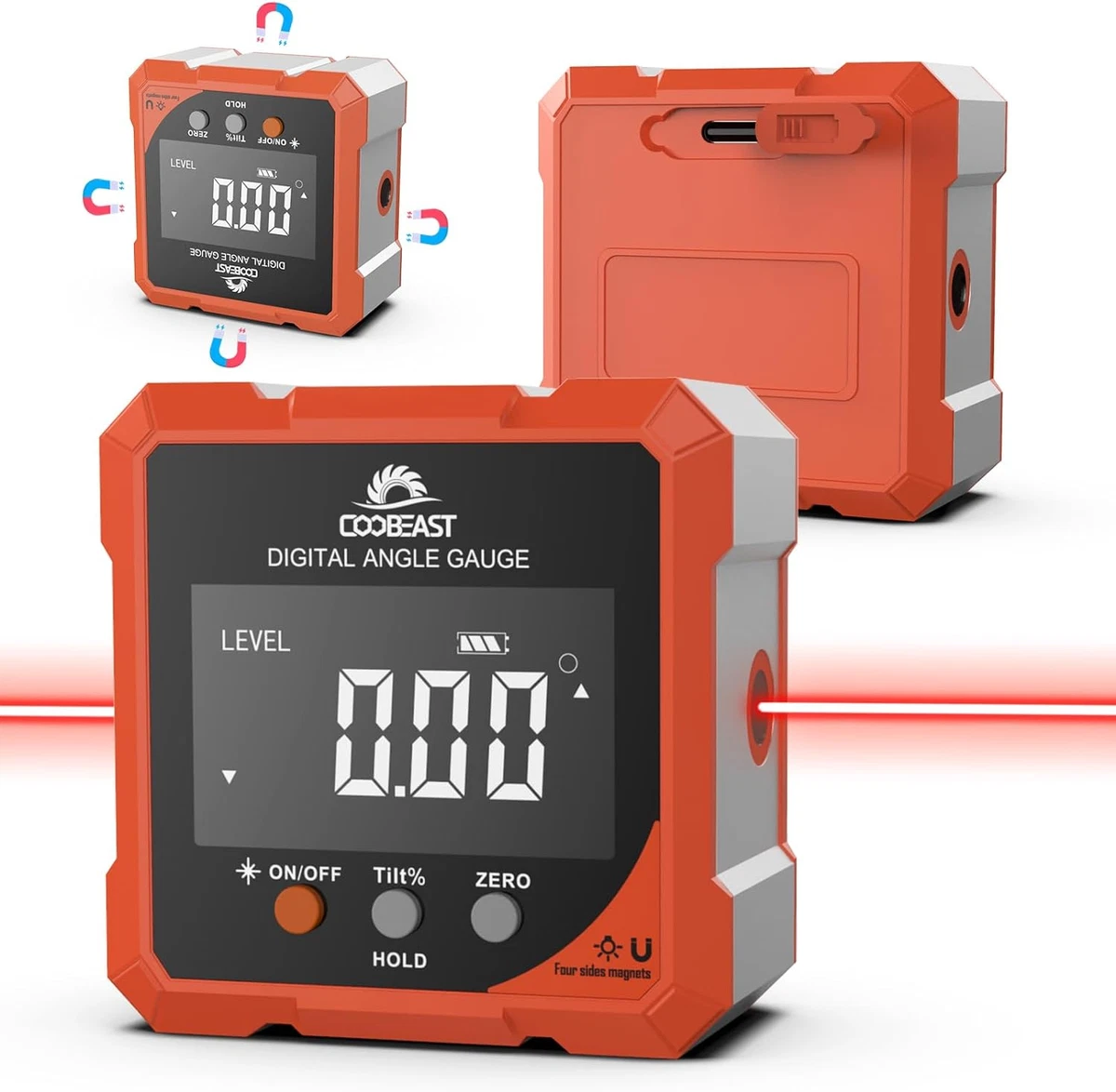 Digital Angle Finder Magnetic Rechargeable Digital Electronic