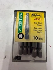 (Pack of 10) IVY Classic 44351 2" T25 Torx Power Bit, Impact Plus Contactor