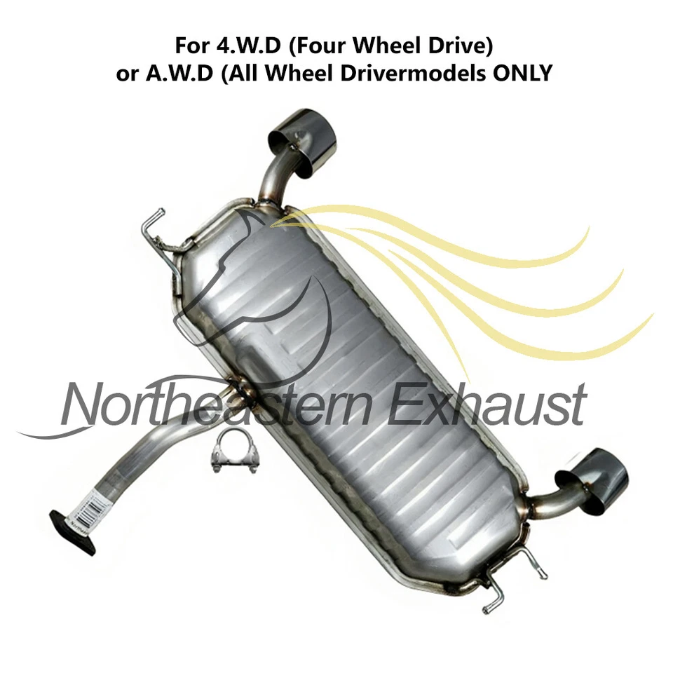 Kit de exaustão silenciador tubo ressonador serve: 2005-2008 Hyundai Tucson 2.7L 4WD - Imagem 3 de 4