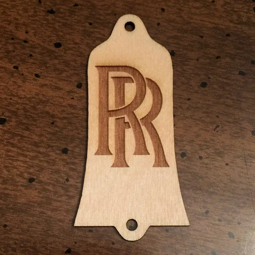 GUITAR TRUSS ROD COVER - Wood Burned - Fits GIBSON USA - RANDY RHOADS RR