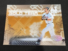 MIKE PIAZZA New York Mets 2005 Leaf Certified Materials Gold Team #GT-19 MLB HOF