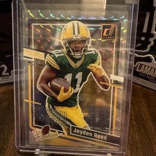 2023 Panini Clearly Donruss Football Jayden Reed The Rookies Mosaic SP PACKERS