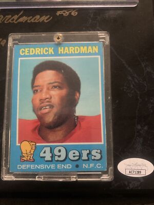 CEDRICK HARDMAN 49ERS FRAMED 8X10 PHOTO CARD 12X15  display picture 3