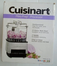 Cuisinart Mini-Prep Processor Stainless Steel 21 Oz Bowl 2 Speed Chop Or Grind