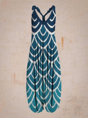 Women's Vintage Sleeveless Jumpsuit Wide Leg Jumpsuit One Piece Harem Pants *//1 - Bild 21 von 44