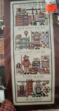 Jeremiah Junction Shaker Seasons Sampler Counted Cross Stitch Kit