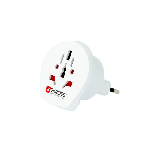 Adaptateur de charge USB de voyage blanc Skross World vers Italie - Photo 3 sur 5