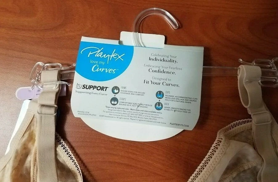 全新 PLAYTEX LOVE MY CURVES BEIGE BRA STYLE 4713 底线 多种尺寸可供选择 — 第 4/4 张图片