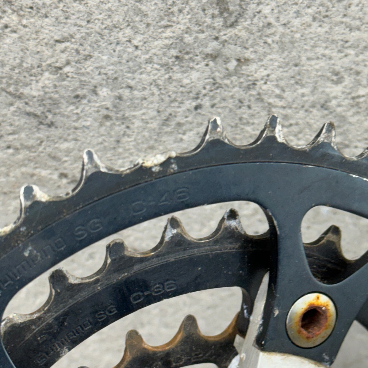 Vintage Shimano Deore XT FC-M730 Crank Set 175 mm Pantograph