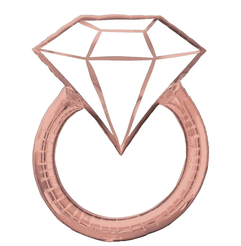 Globos de papel aluminio fiesta de compromiso