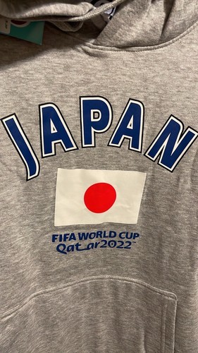 Japan Pullover Fleece Hoodie FIFA 2022 Qatar 25” P2P 30” Long Men’s XXL Orig $40 - Picture 2 of 8
