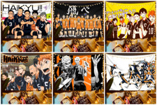 Haikyuu  Adorn Background Placard Wall Cloth Draw Playbill Collect Cospaly Gift