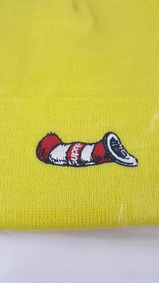 Supreme Cat In The Hat Dr. Seuss Beanie FW18 Bright Yellow NWT | eBay