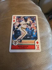 1990 the u.s. playing card company all star baseball #K of Diamonds barry bonds