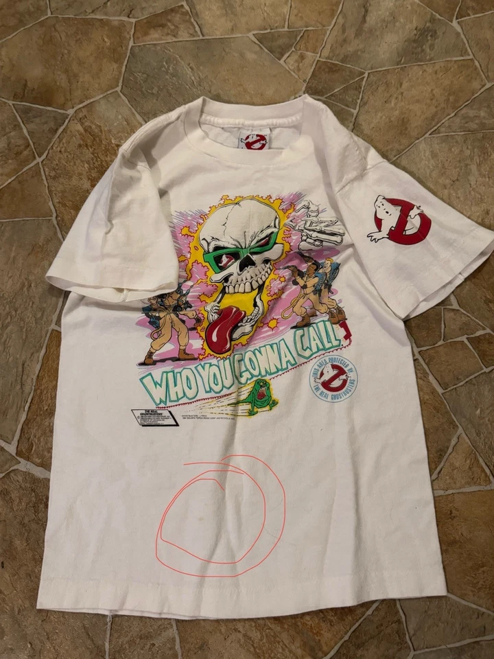 Camiseta RARA DE COLECCIÓN 1984 Cazafantasmas Promoción de Película Jóvenes Niños Talla Lg Hecha en EE. UU.🇺🇸 Foto 4 de 4