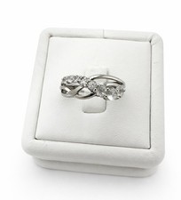 Sterling Silver  Cubic Zirconia CZ Ring Size 8 Thailand 925