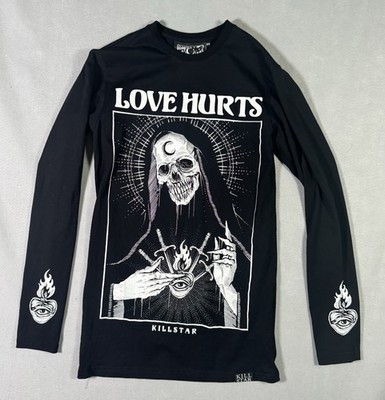 Killstar Love Hurts Long Sleeve T-shirt In Black
