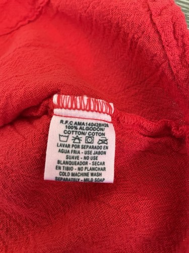 Oh My Gauze Mike Bluse Größe 1 Purpurrot 100% Baumwolle NEU Neu mit Etikett - Bild 4 von 8