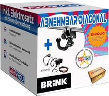 BRINK AHK für BMW 1er F20 F21 11-14 diag. abnehmbar + 13-pol WESTFALIA ES SPEZ