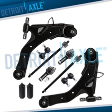 10pc Front Lower Control Arms Tie Rods Sway Bars for 2001 - 2006 Hyundai Elantra
