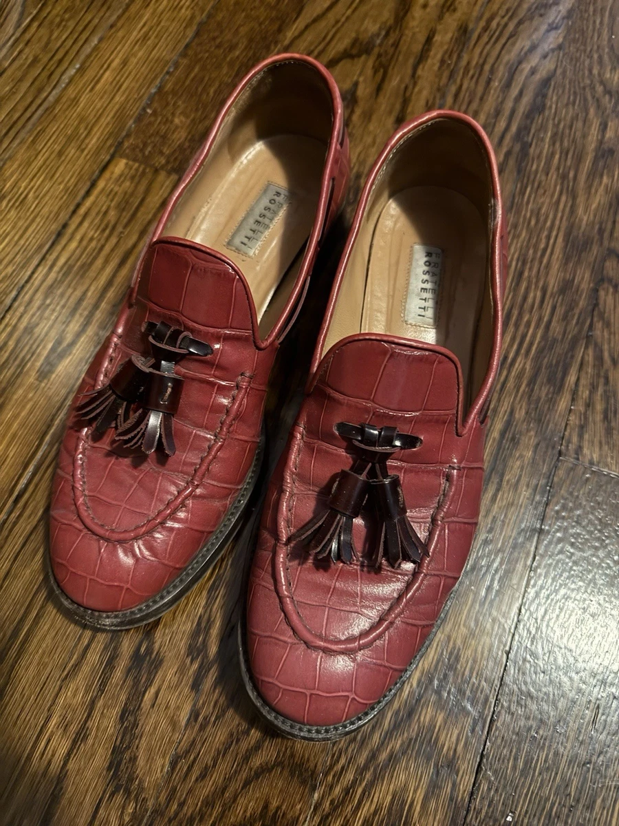 Fratelli Rossetti Red Leather Tassel Loafers Fratelli Rossetti Tassel Detailing Loafers, $332 | farfetch  main image 4