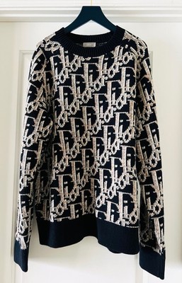 Dior Oblique Pullover Virgin Wool Crew Neck Sweater Size M | eBay