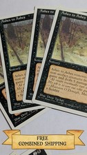 4x Ashes to Ashes MTG Core Set 4th Edition Regular