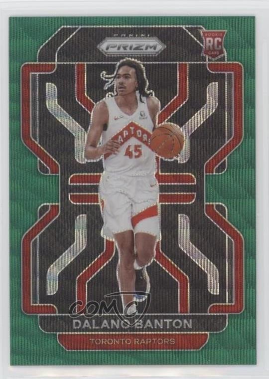 2021-22 Panini Prizm Green Wave Prizm Dalano Banton #328 Rookie RC 0nl0