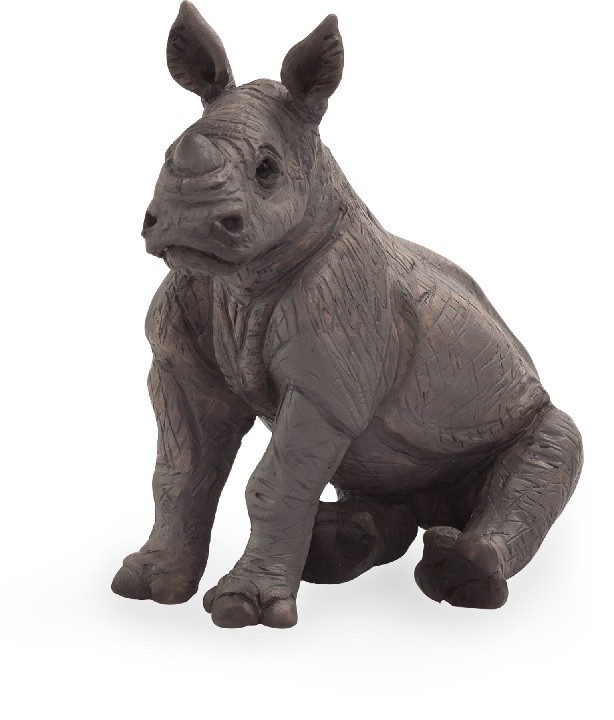 Mojo 387257 Sitting Baby Rhinoceros 6 Cm Wildlife