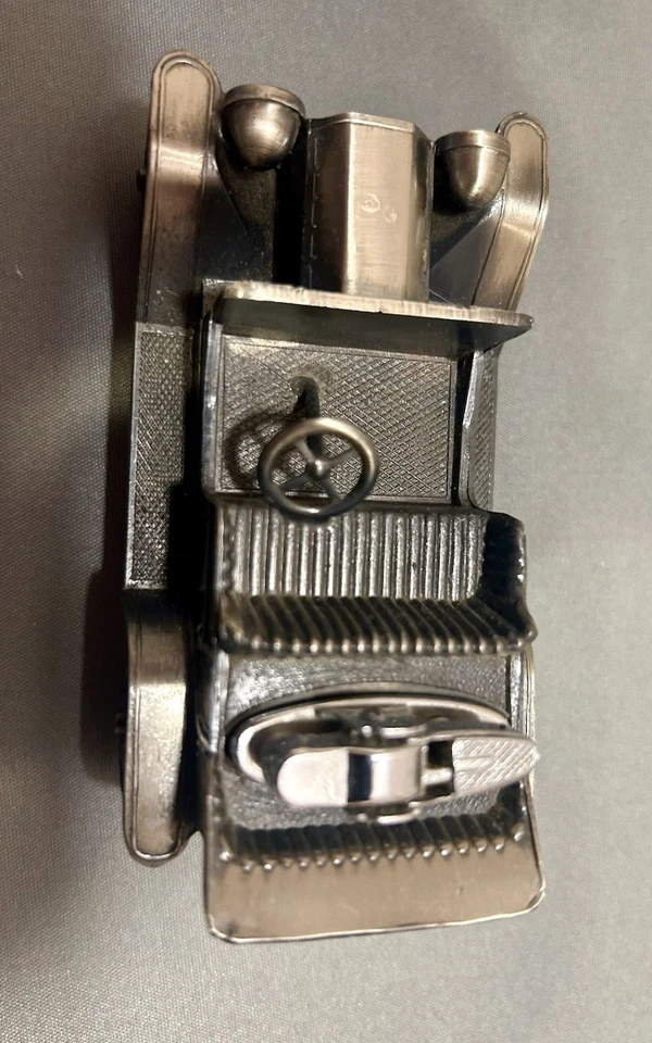 Vintage Japan Metal Lighter - "Viking Hand Made" 1910 Ford Model T - MCM Rare - Image 4 of 4