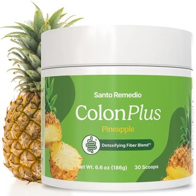 Santo Remedio Colon Plus, Colon Cleanser, Dietary Psyllium Husk Fiber and Pro...