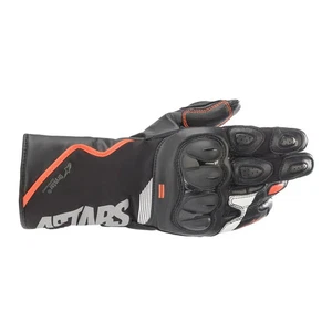 Alpinestars SP-365 Drystar Motorcycle Motorbike Gloves Black / Fluo Red / White